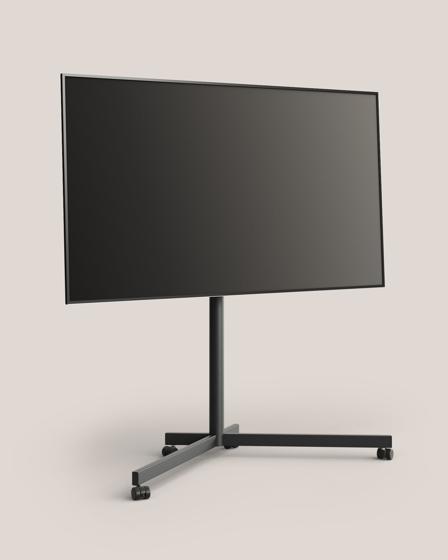 AURA TV Ständer rollbar mit Glide Rollen